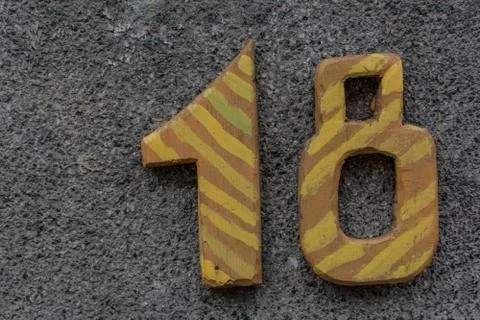 Funny number 18 Stock Photos