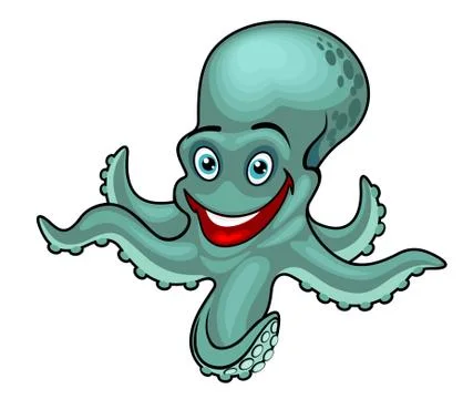 Funny octopus Stock Illustration