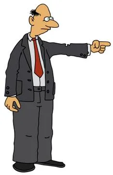 Funny old man Stock Illustration