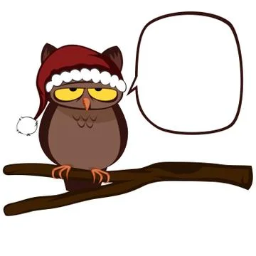 Funny owl Stock Illustration