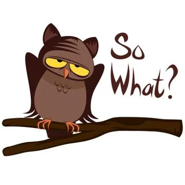 Funny owl Stock Illustration