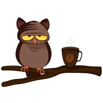 Funny owl Stock Illustration