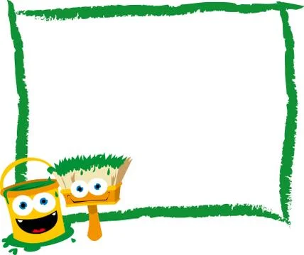 Funny Paint Stock Illustration