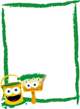 Funny Paint Vertical Stock Illustration