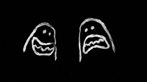 Funny painted faces Stock Footage 48707445