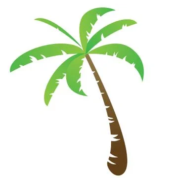 Funny palm tree Stock Illustration