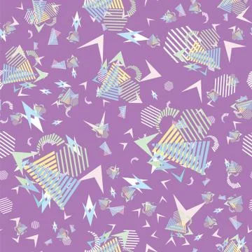 Funny pattern, memphis style. Stock Illustration