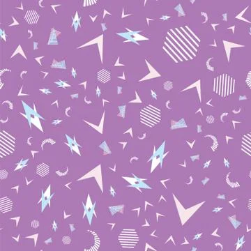 Funny pattern, memphis style. Stock Illustration