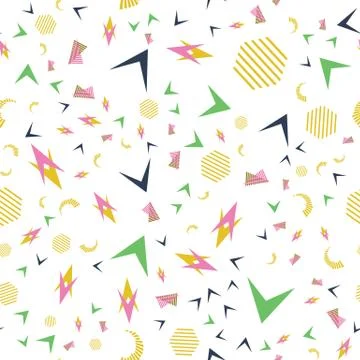 Funny pattern, memphis style. Stock Illustration