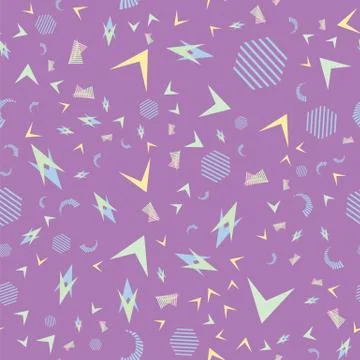 Funny pattern, memphis style. Stock Illustration