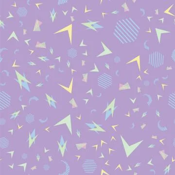 Funny pattern, memphis style. Stock Illustration