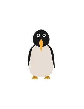 Funny penguin character Stock-Illustration