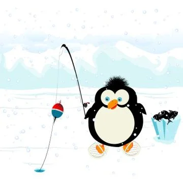 Funny penguin Stock Illustration