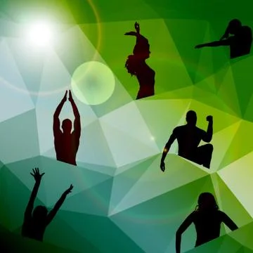 Funny people Stock Illustration