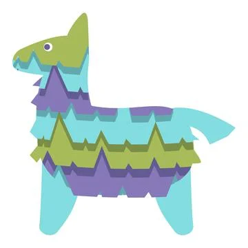 Funny pinata icon cartoon vector. Party toy Illustrazione stock