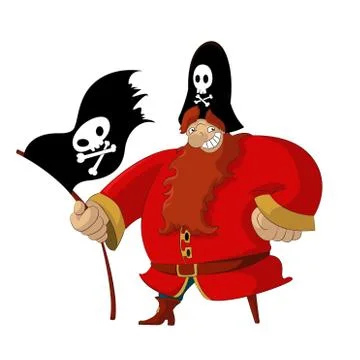 Funny Pirate Stock Illustration