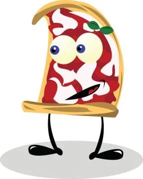 Funny Pizza Stock Illustration