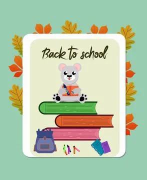 Funny postcard for september 1 Stock Illustration