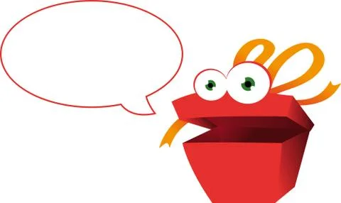 Funny present Stock Illustration