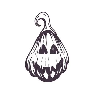 Funny pumpkin for Halloween Ilustración de archivo