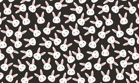 Funny Rabbit Character Background Stock-Illustration