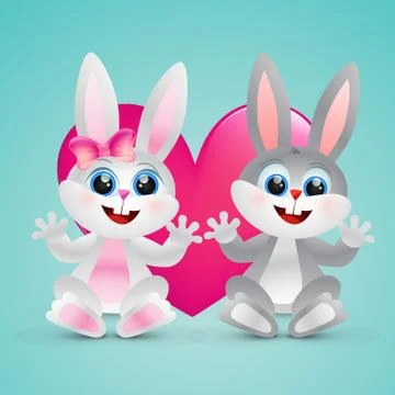 Funny rabbit Stock Illustration