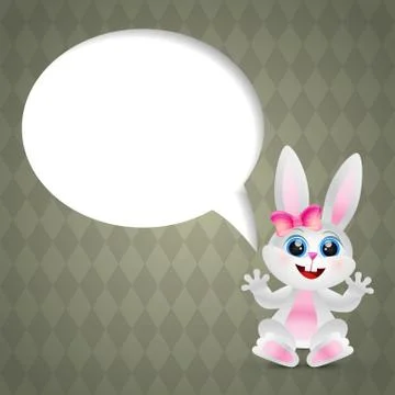 Funny rabbit Stock Illustration