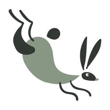 Funny Rabbit for your design Stock Illustration