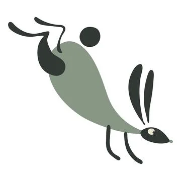 Funny Rabbit for your design Stock-Illustration