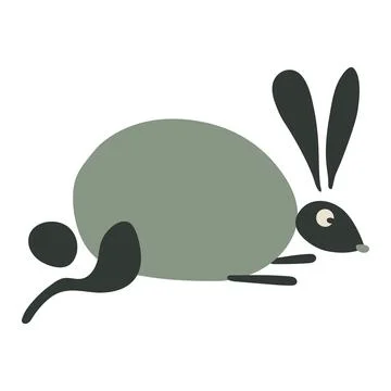 Funny Rabbit for your design Stock Illustration