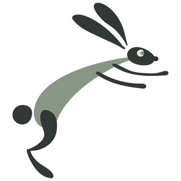 Funny Rabbit for your design Stock Illustration