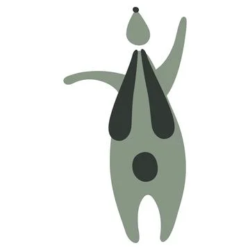 Funny Rabbit for your design Illustrazione stock