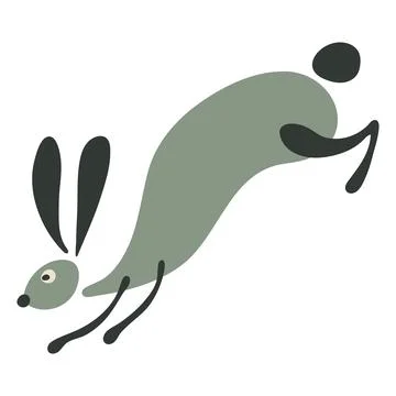 Funny Rabbit for your design Stock Illustration