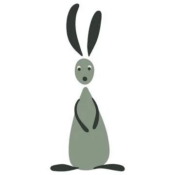 Funny Rabbit for your design Stock Illustration