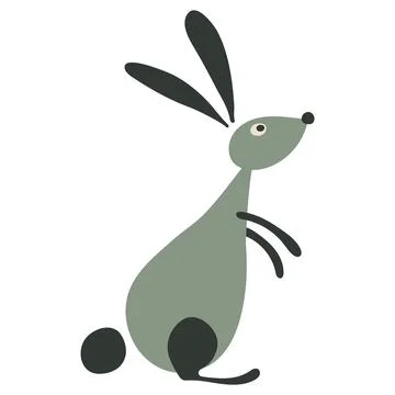 Funny Rabbit for your design Stock Illustration