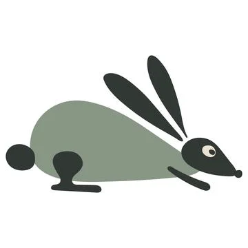 Funny Rabbit for your design Stock Illustration