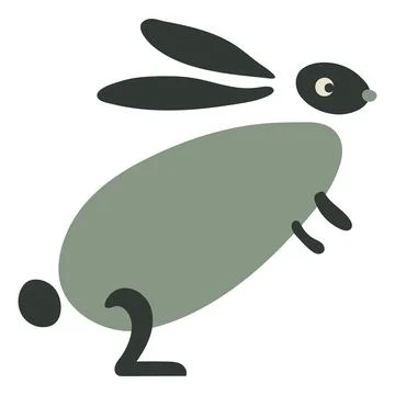 Funny Rabbit for your design Stock-Illustration