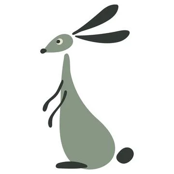 Funny Rabbit for your design Stock Illustration