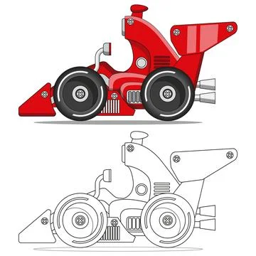 Funny racing car. Stock Illustration