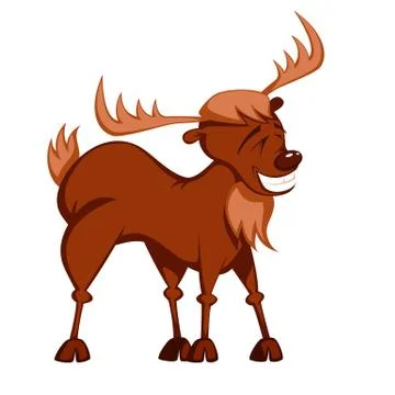 Funny reindeer Stock Illustration