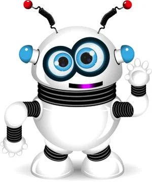 Funny robot Stock Illustration