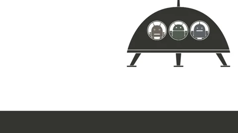 Funny robots Stock Footage 34462164