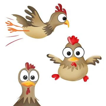 Funny rooster Stock Illustration