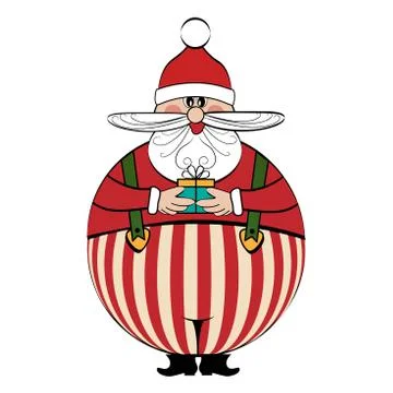 Funny Santa Stock Illustration