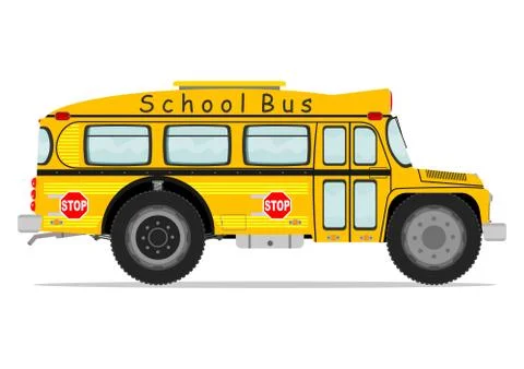 Funny school bus Stock Illustration