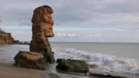 Funny sea rock Stock Footage 170050547
