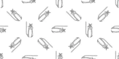 Funny seamless childish pattern with tigers. Year of the tiger background. Si 스톡 일러스트