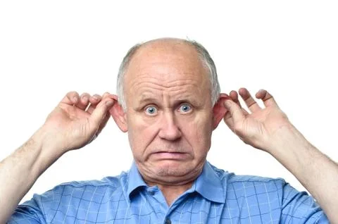 Funny senior man Foto stock