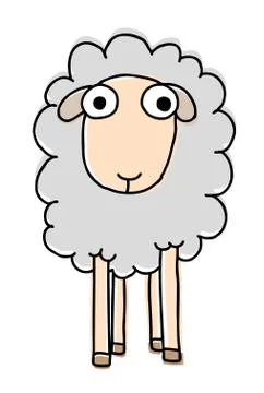 Funny sheep Stock Illustration