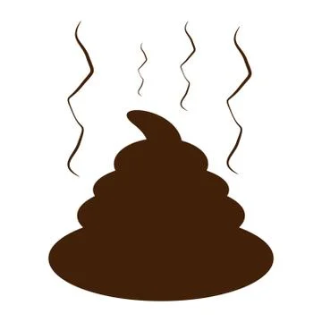 Funny shit isolated on white background. Stock Illustration
